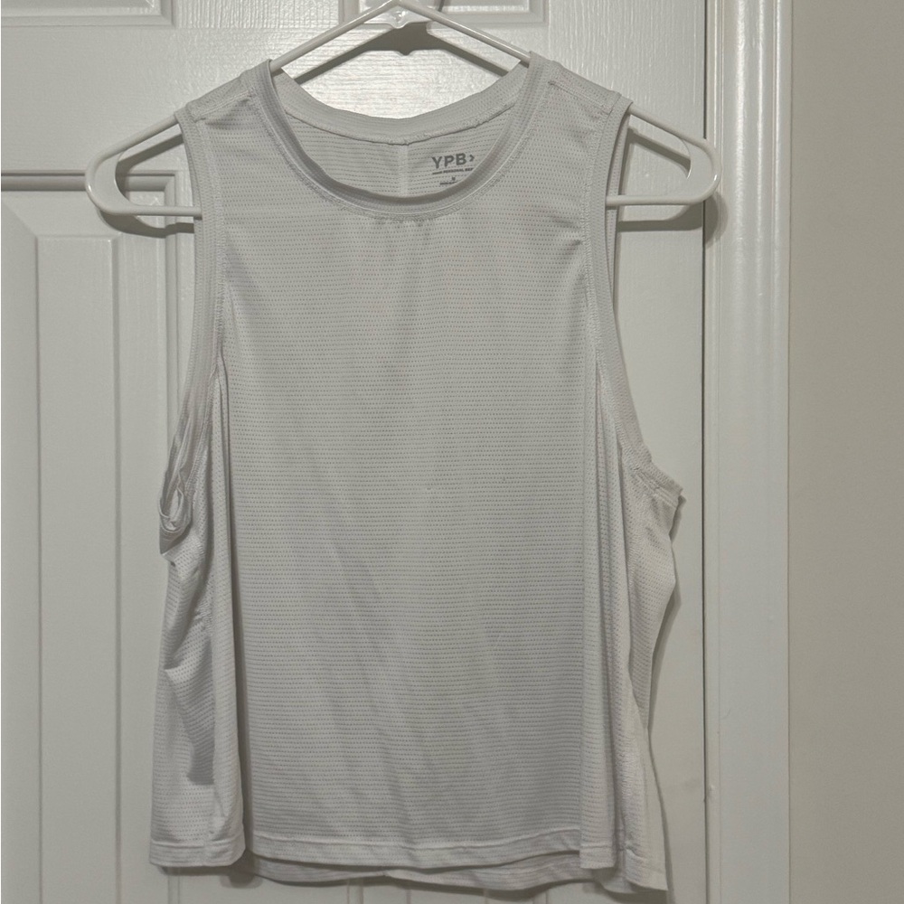 YPB White Sleeveless Top